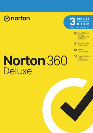 Norton 360 Deluxe EU-sleutel (1 jaar / 3 apparaten) + 25 GB cloudopslag