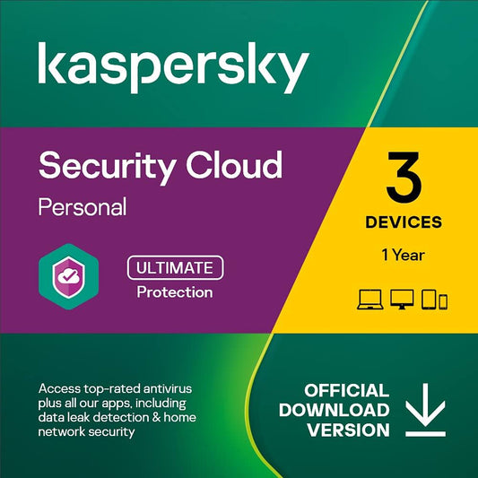 Kaspersky Security Cloud Personal (1 jaar / 3 apparaten)