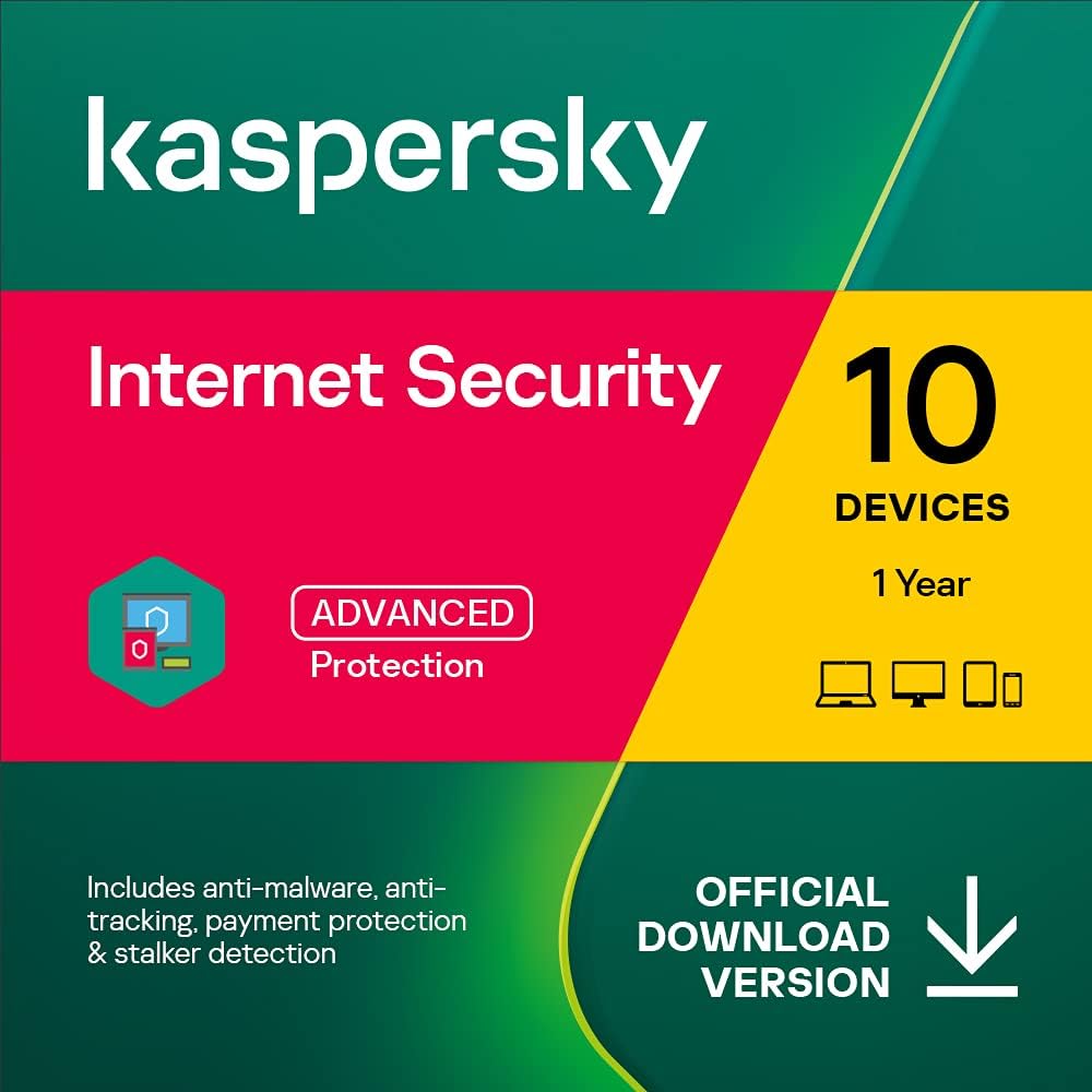 Kaspersky Internet Security 2023 EU-sleutel (1 jaar / 10 apparaten)