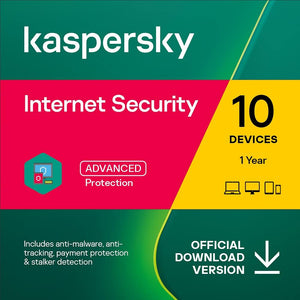 Kaspersky Internet Security 2023 EU-sleutel (1 jaar / 10 apparaten)