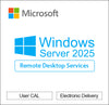 Windows Server 2025 Remote Desktop Services CAL voor 50 gebruikers CD Key