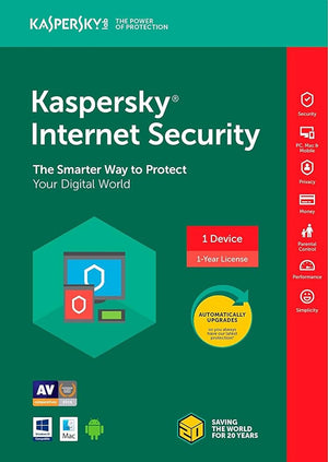 Kaspersky Internet Security 2024-sleutel (2 jaar / 1 apparaat)