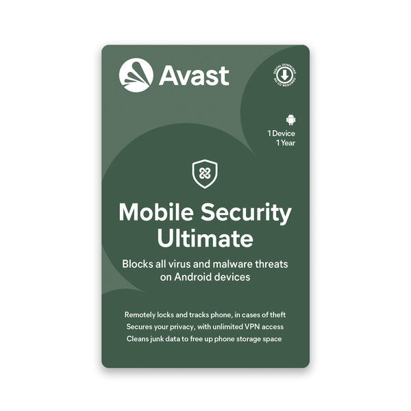 Avast Ultimate Mobile Security Premium voor Android 2024 key (1 jaar / 1 apparaat)