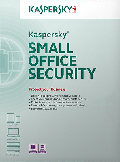 Kaspersky Small Office Security (5 pc's / 1 server / 5 mobiele apparaten / 1 jaar)