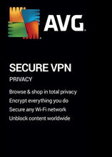 AVG Secure VPN Key (1 jaar / onbeperkt aantal pc's) CD Key