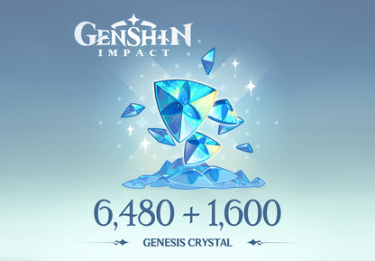 Genshin Impact - 6.480 + 1.600 Genesis-kristallen Reidos-voucher