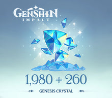 Genshin Impact - 1.980 + 260 Genesis-kristallen Reidos-voucher