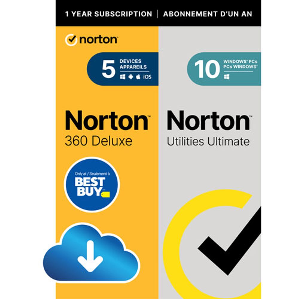 Norton 360 Deluxe + Utilities Ultimate 2024 EU-sleutel (1 jaar / 5 apparaten) + 50 GB cloudopslag