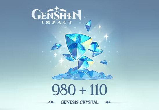 Genshin Impact - 980 + 110 Genesis-kristallen Reidos-voucher