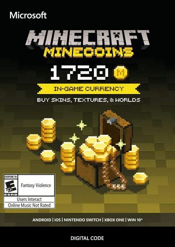 Minecraft-mijnmuntenpakket: 1720 munten CD Key