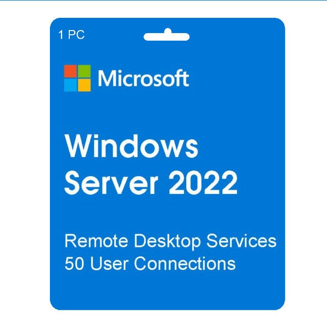 Windows Server 2022 Remote Desktop Services CAL voor 50 gebruikers CD Key