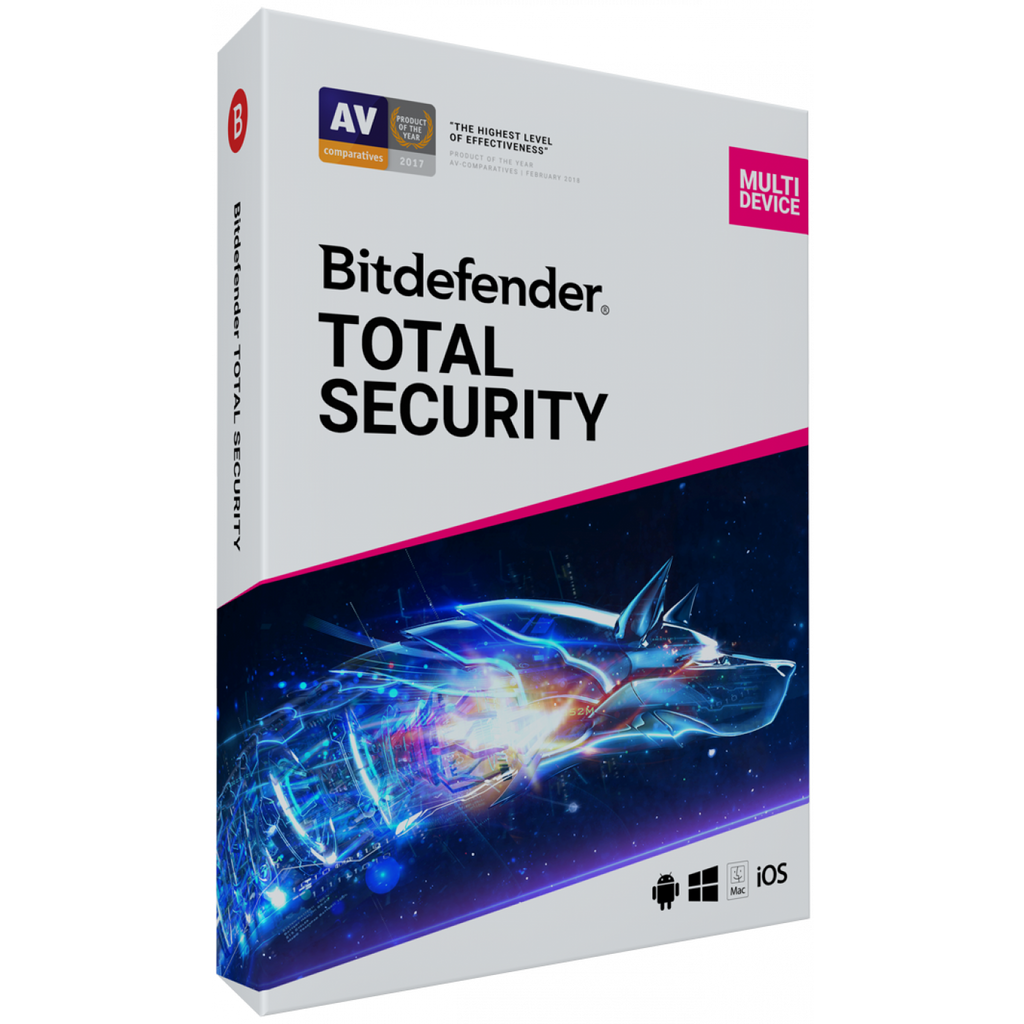 Bitdefender Total Security 2020 - 2019 Sleutel - 5 apparaten, 90 dagen - RoyalKey
