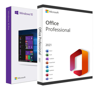Windows 10/11 Pro + Office 2021 Pro Plus Retail Globale sleutel