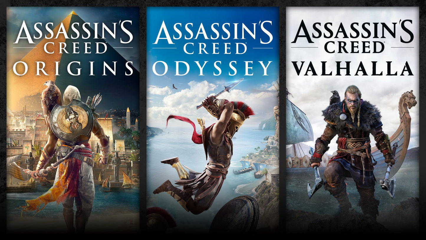 Assassin's Creed: Valhalla + Origins + Odyssey - Bundel ARG Xbox One/Serie CD Key