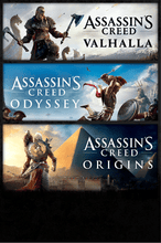Assassin's Creed: Valhalla + Origins + Odyssey - Bundel ARG Xbox One/Serie CD Key
