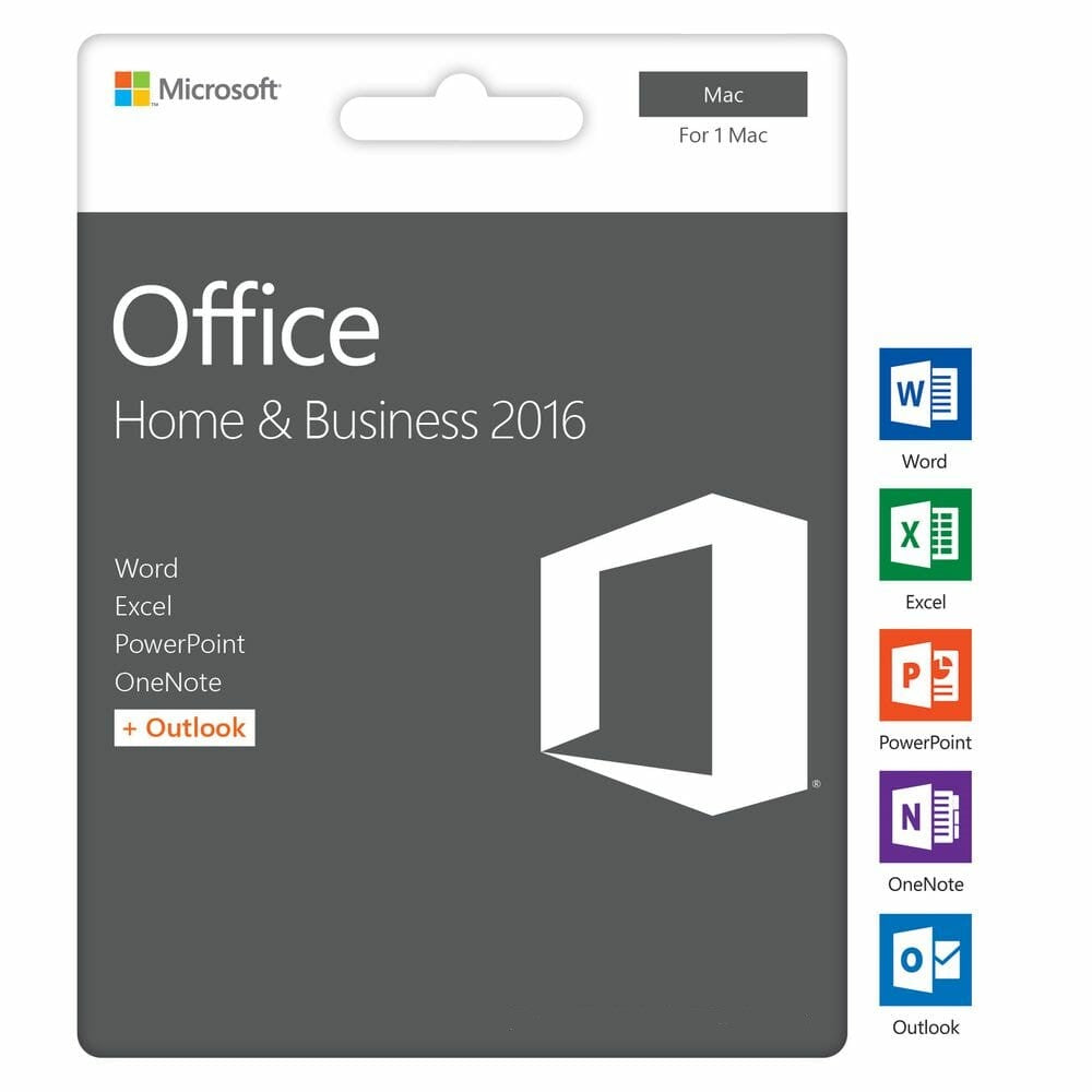 Microsoft Office Home & Business 2016 Sleutel MAC