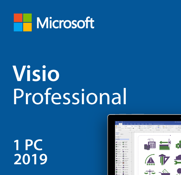 Microsoft Visio Pro 2019 Sleutel Wereldwijd